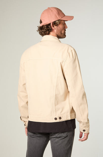 Chaqueta Hombre Trucker Beige