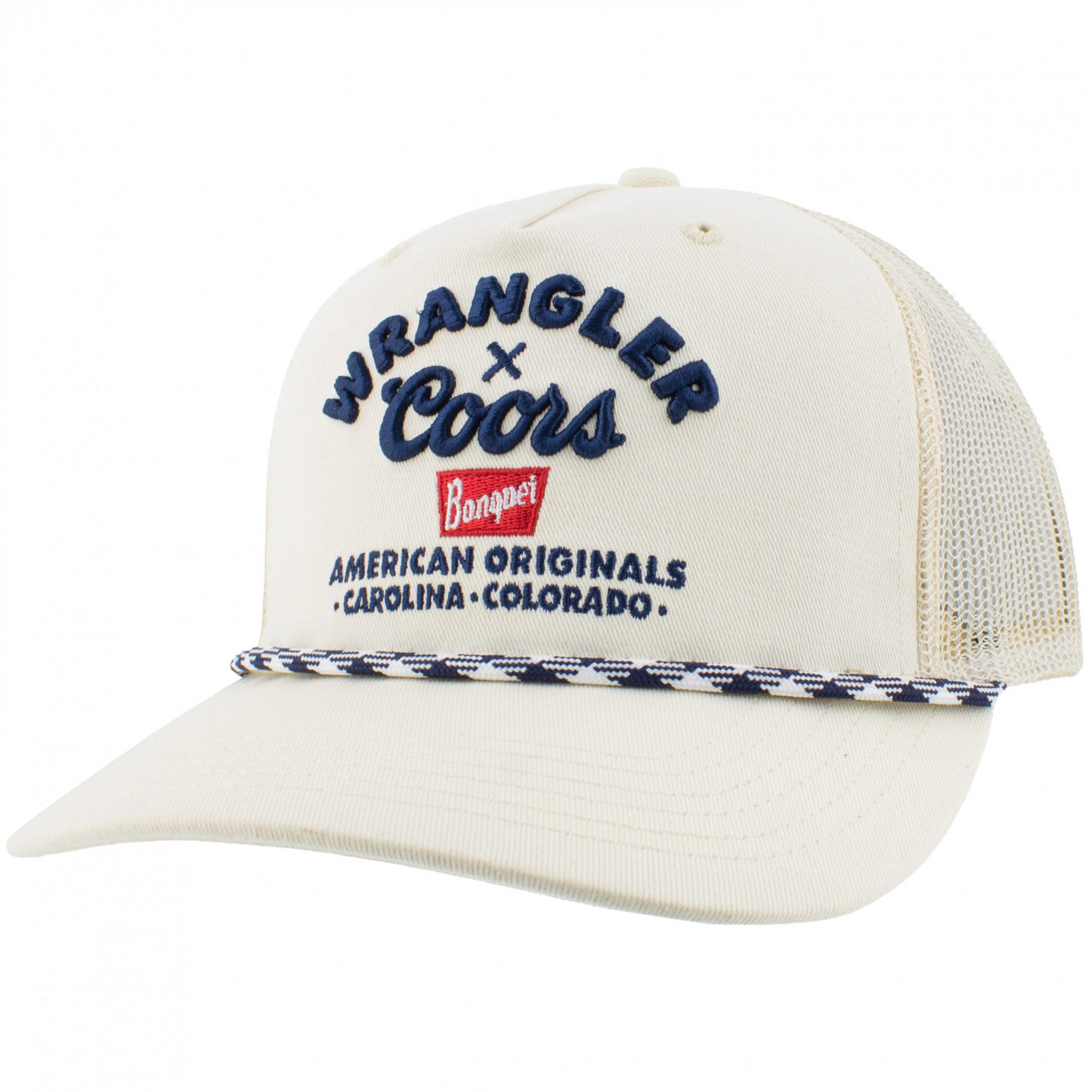 Wrangler X Coors American Original White Trucker Hat