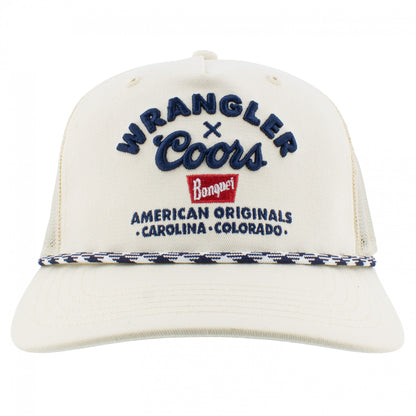 Wrangler X Coors American Original White Trucker Hat