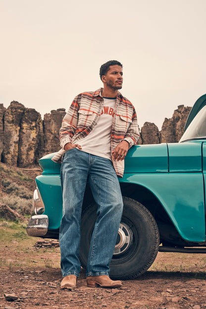 Jeans Hombre Loose Straight-Retro Azul