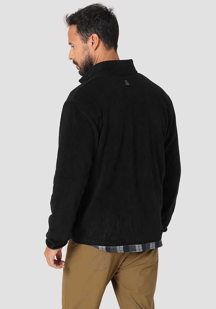 Polar Hombre All Terrain Gear Full Zip Fleece Jet Black
