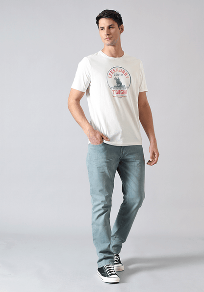 Jeans Greensboro Slim Straight Fit Silver Washed