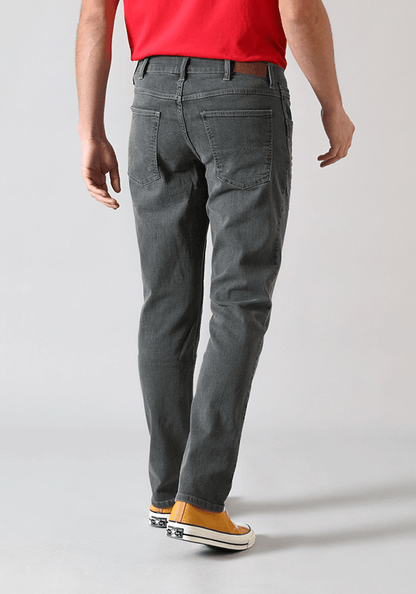 Jeans Hombre Greensboro Slim Straight Fit Black Grey