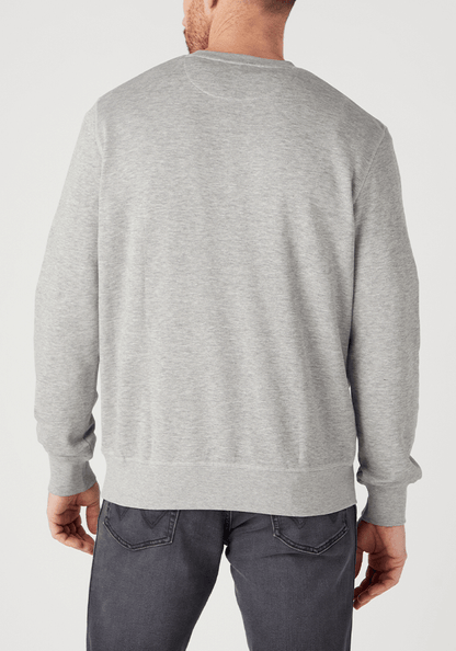 Polerón Hombre Graphic Crew Sweat Slogan Mid Grey Melange