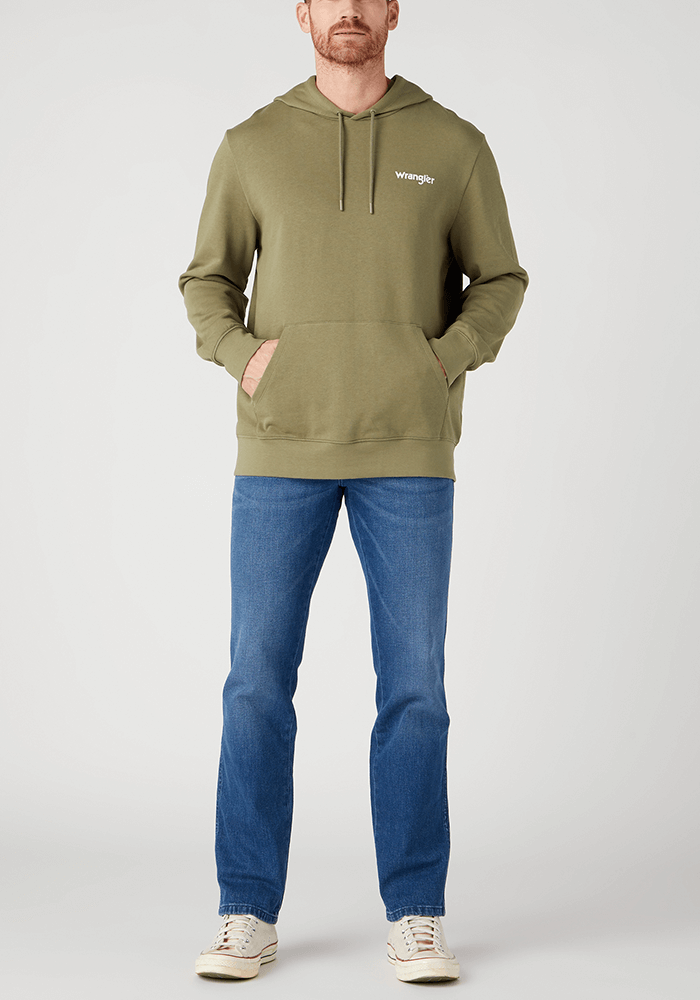 Polerón Hombre Logo Hoodie Deep Lichen Green