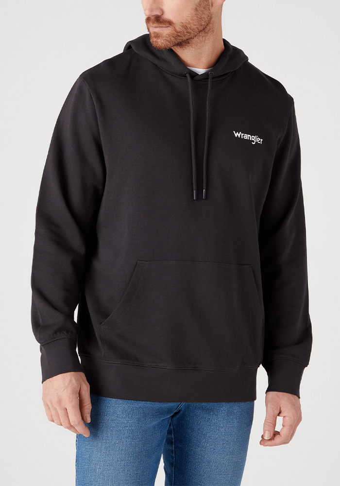 Polerón Hombre Logo Hoodie Faded Black