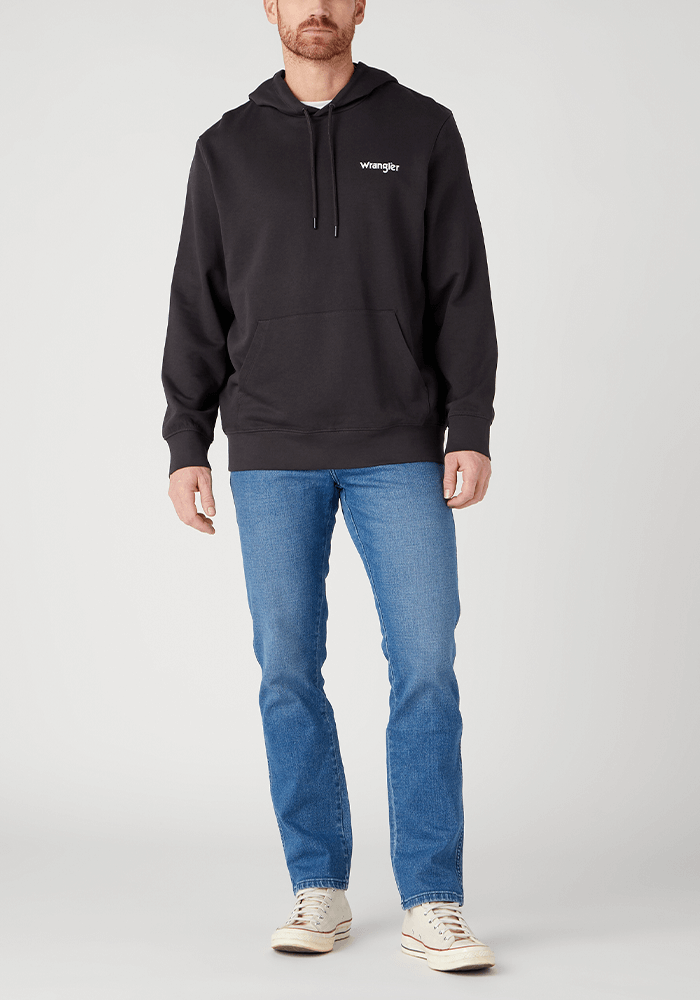 Polerón Hombre Logo Hoodie Faded Black