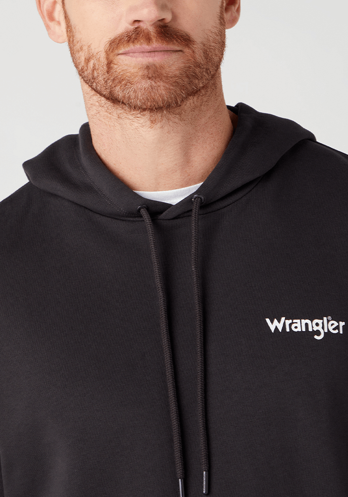 Polerón Hombre Logo Hoodie Faded Black