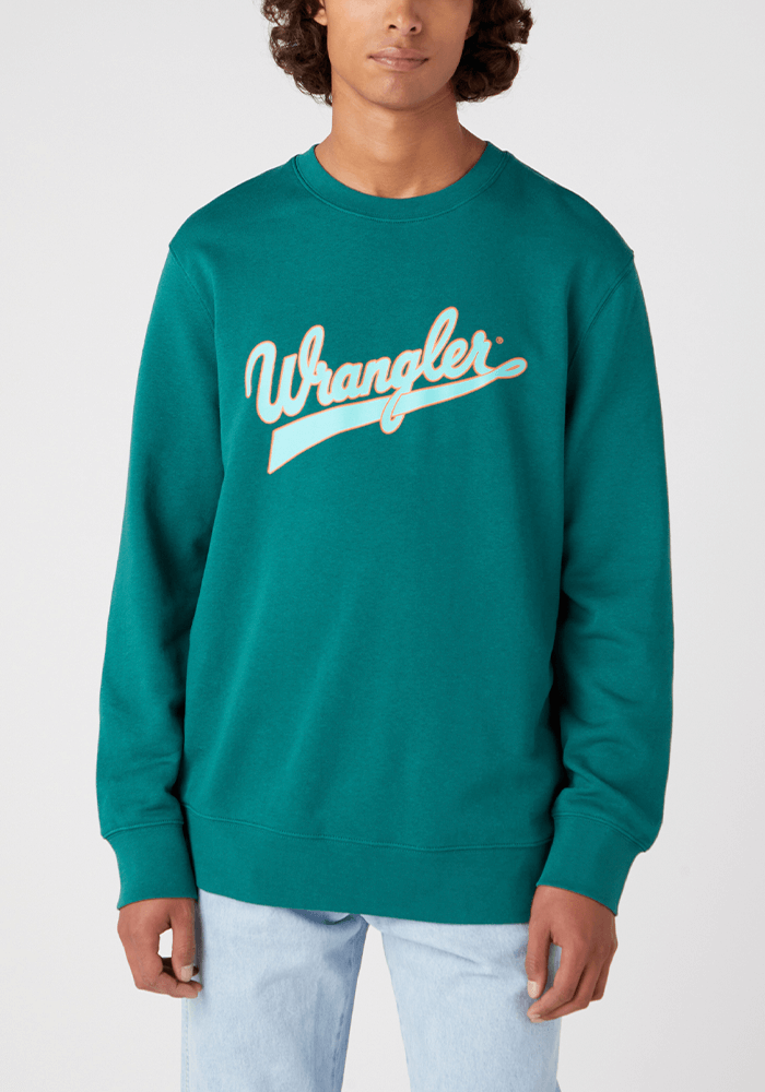 Polerón Hombre Logo Crew Neck Bayberry Green