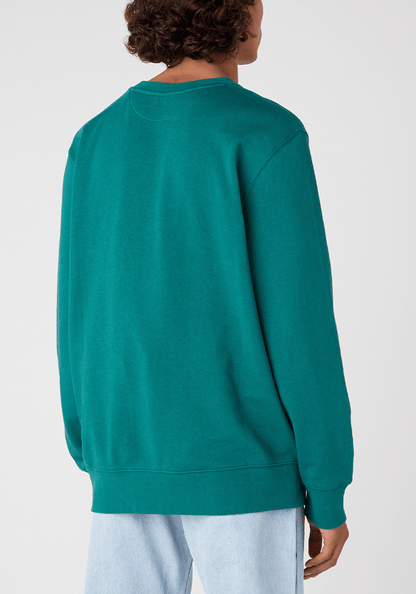 Polerón Hombre Logo Crew Neck Bayberry Green