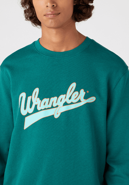 Polerón Hombre Logo Crew Neck Bayberry Green