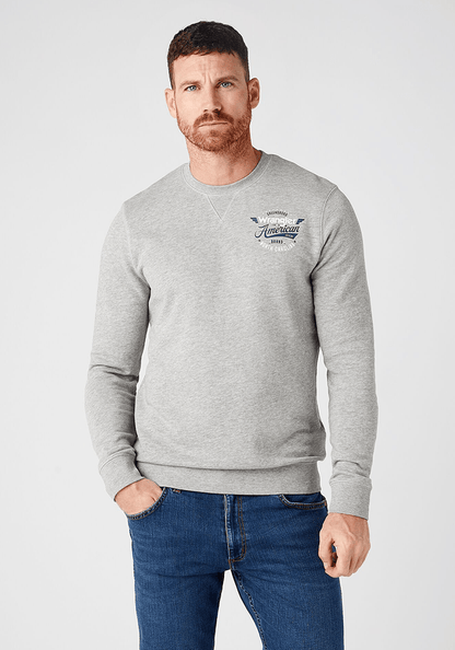 Polerón Crew Sweat Mid Grey Melange