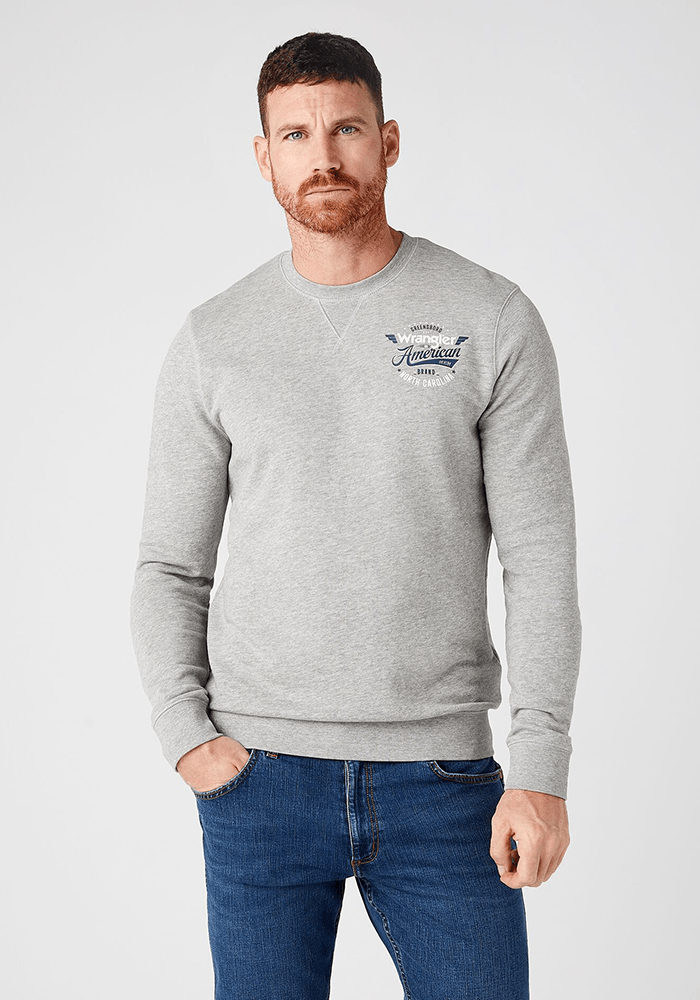 Polerón Crew Sweat Mid Grey Melange