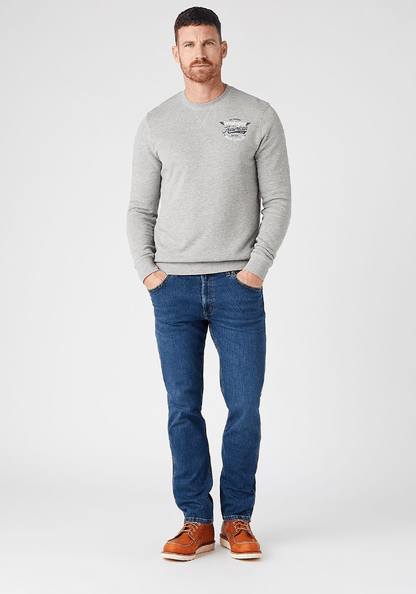 Polerón Crew Sweat Mid Grey Melange