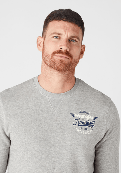 Polerón Crew Sweat Mid Grey Melange