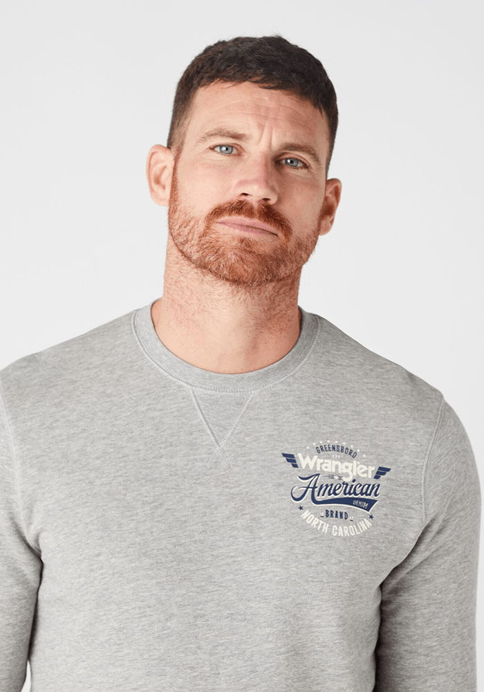 Polerón Crew Sweat Mid Grey Melange