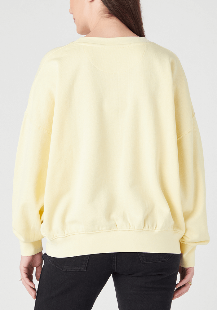 Polerón Mujer Crew Sweat Slogan French Vanilla
