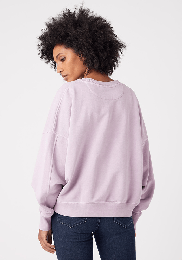 Polerón Mujer Relaxed Natural Violet