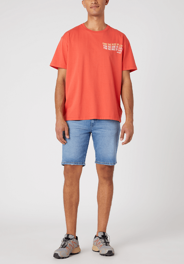 Polera Hombre Slogan Sign Off Tee Paprika