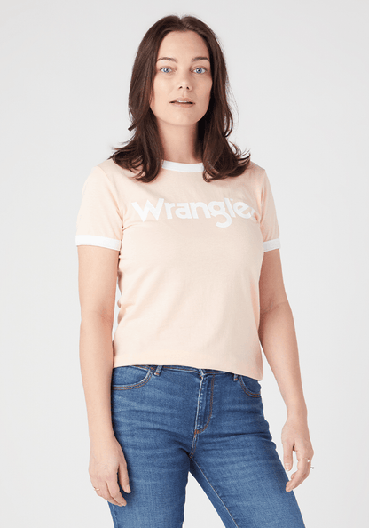 Polera Ringer Tee Peach Melba