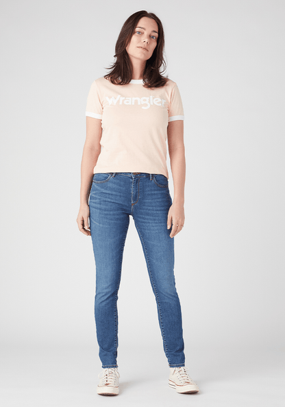 Polera Ringer Tee Peach Melba