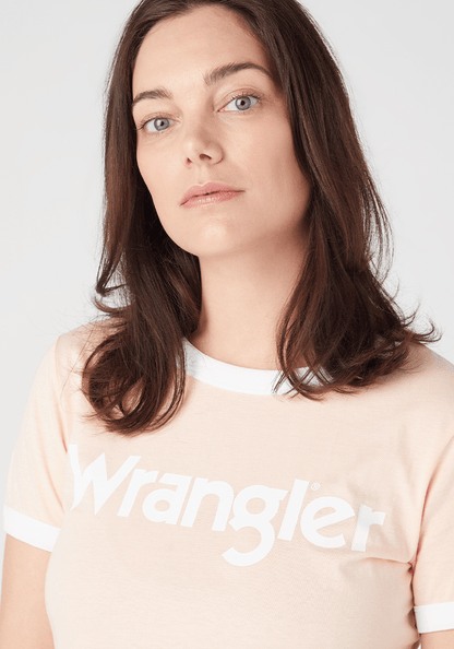 Polera Ringer Tee Peach Melba