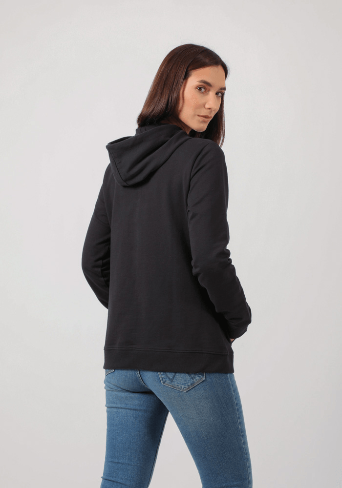 Polerón Mujer Hoodie Logo Black