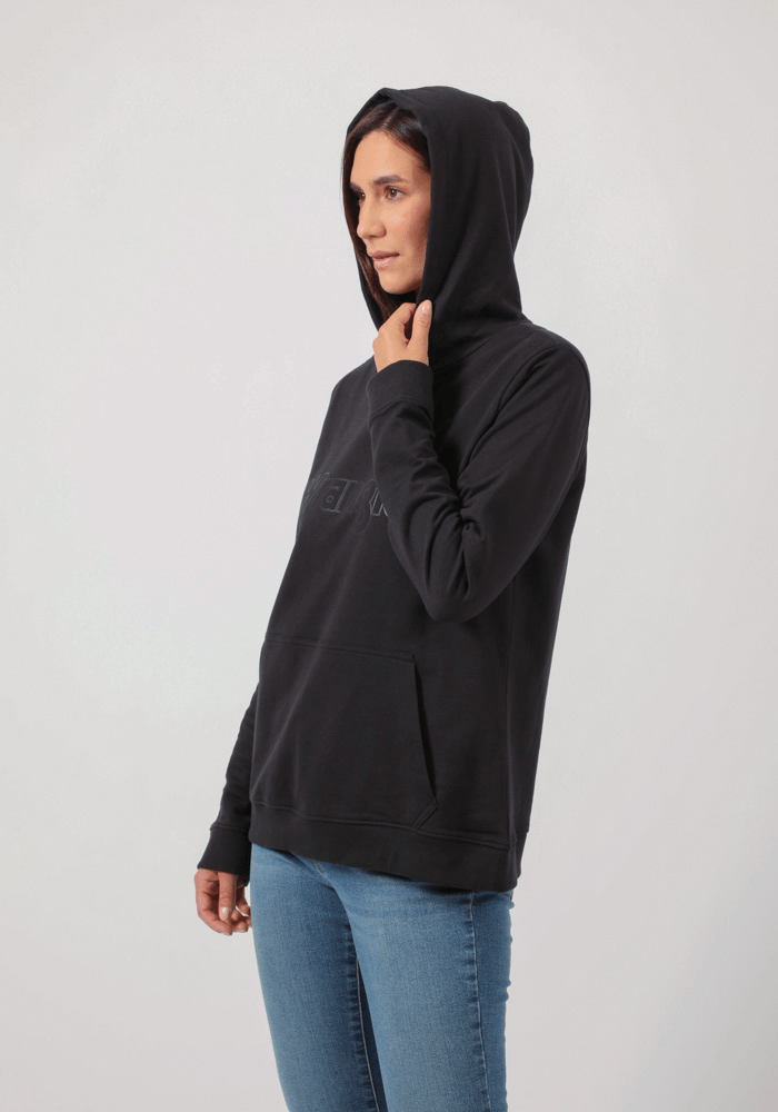 Polerón Mujer Hoodie Logo Black