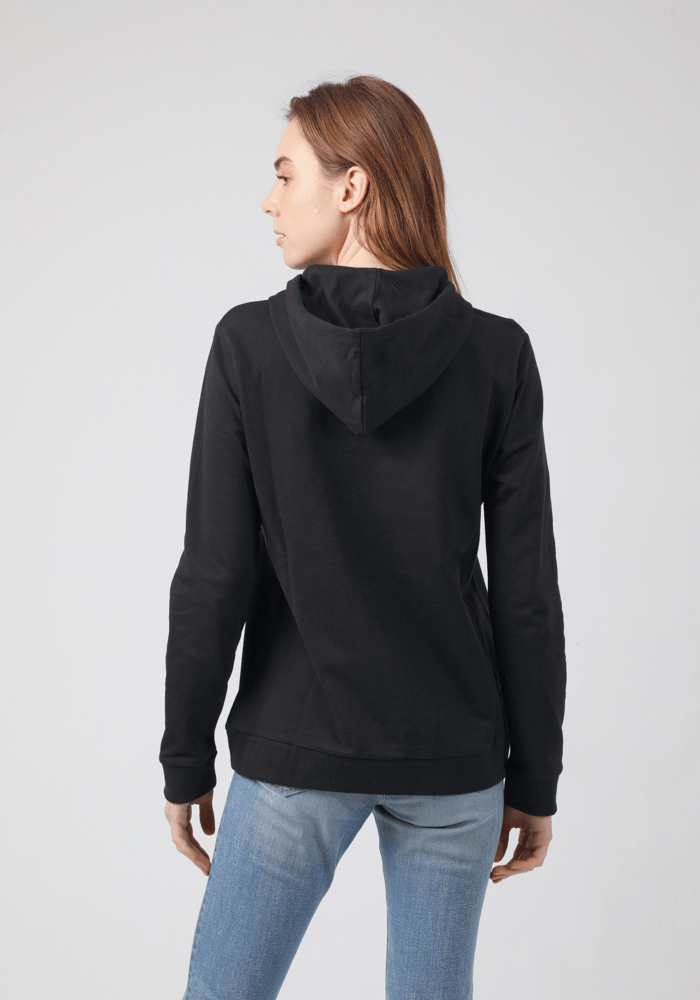 Polerón Mujer Wrangler® Logo Hoodie Black