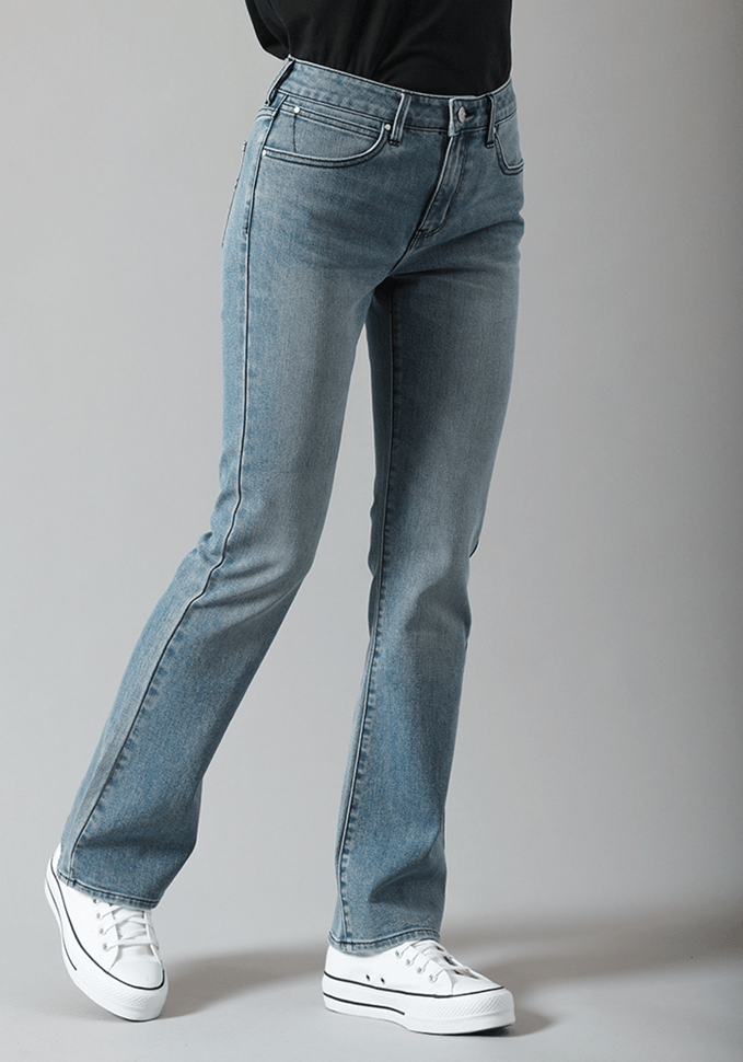 Jeans Mujer Bootcut Fit We Care Gold Star