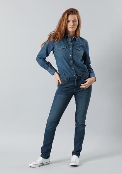 Jeans Mujer Slim Fit Vintage Ink