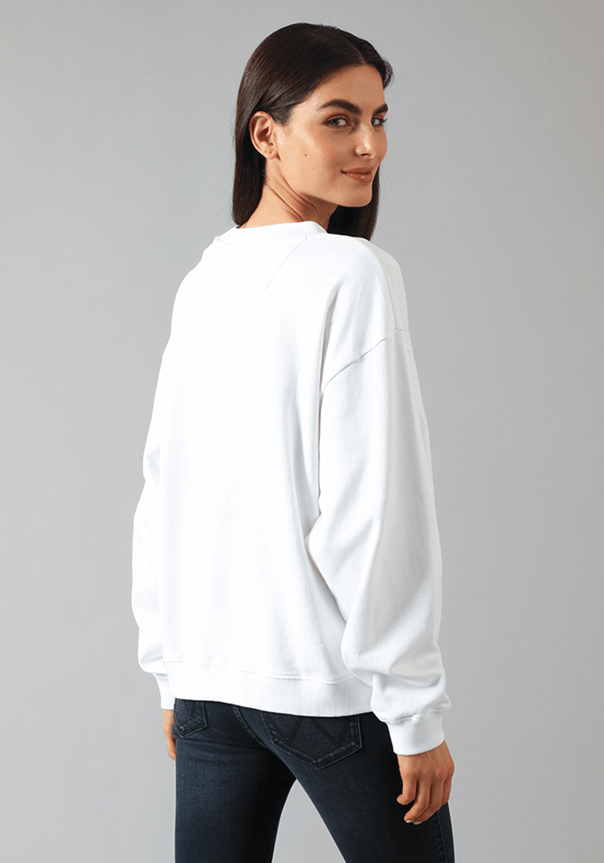 Polerón Retro Sweat Lips White