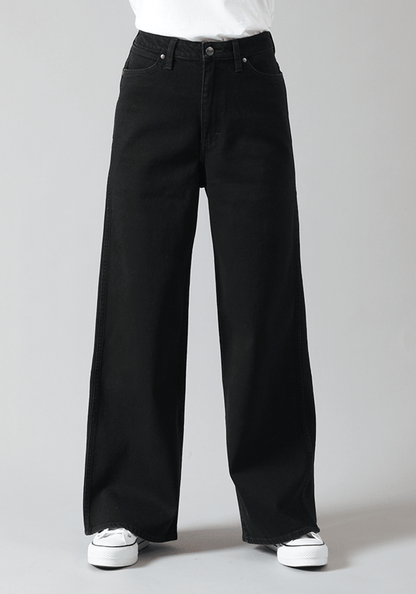 Jeans Mujer Tiro Alto Worldwide Flare Fit Black Wash