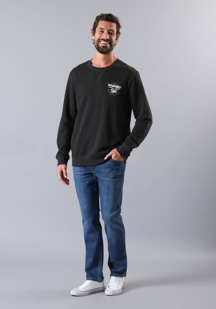 Polerón Eagle Crew Black Washed