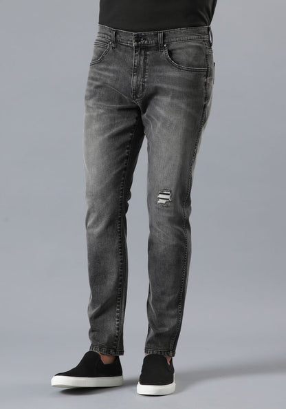 Jeans Larston Slim Tapered Fit Bllack Strong