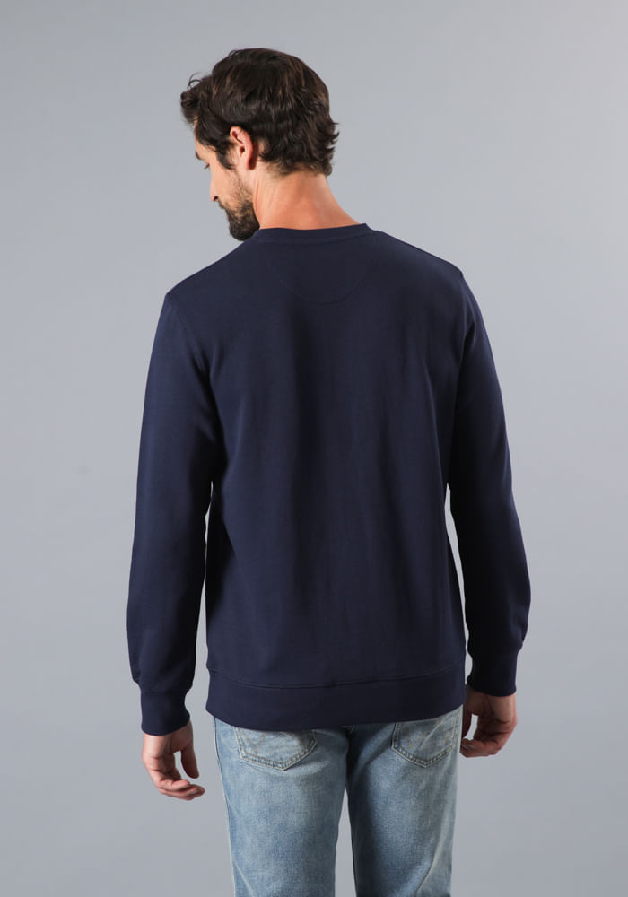 Polerón Frame Logo Crew Navy
