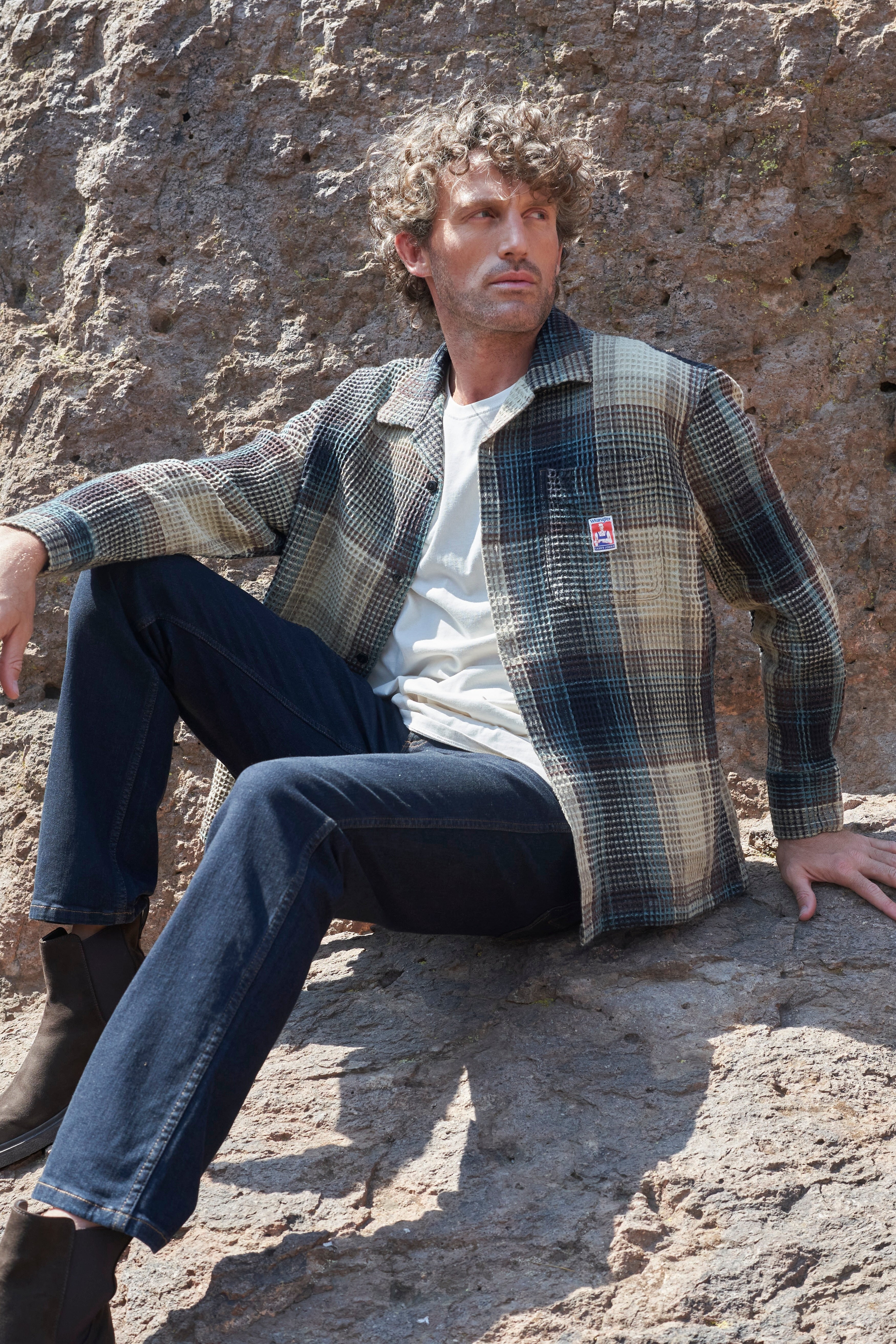 Sobrecamisa Hombre Resort Oversize Verde Militar