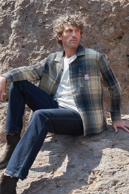 Sobrecamisa Hombre Resort Oversize Verde Militar