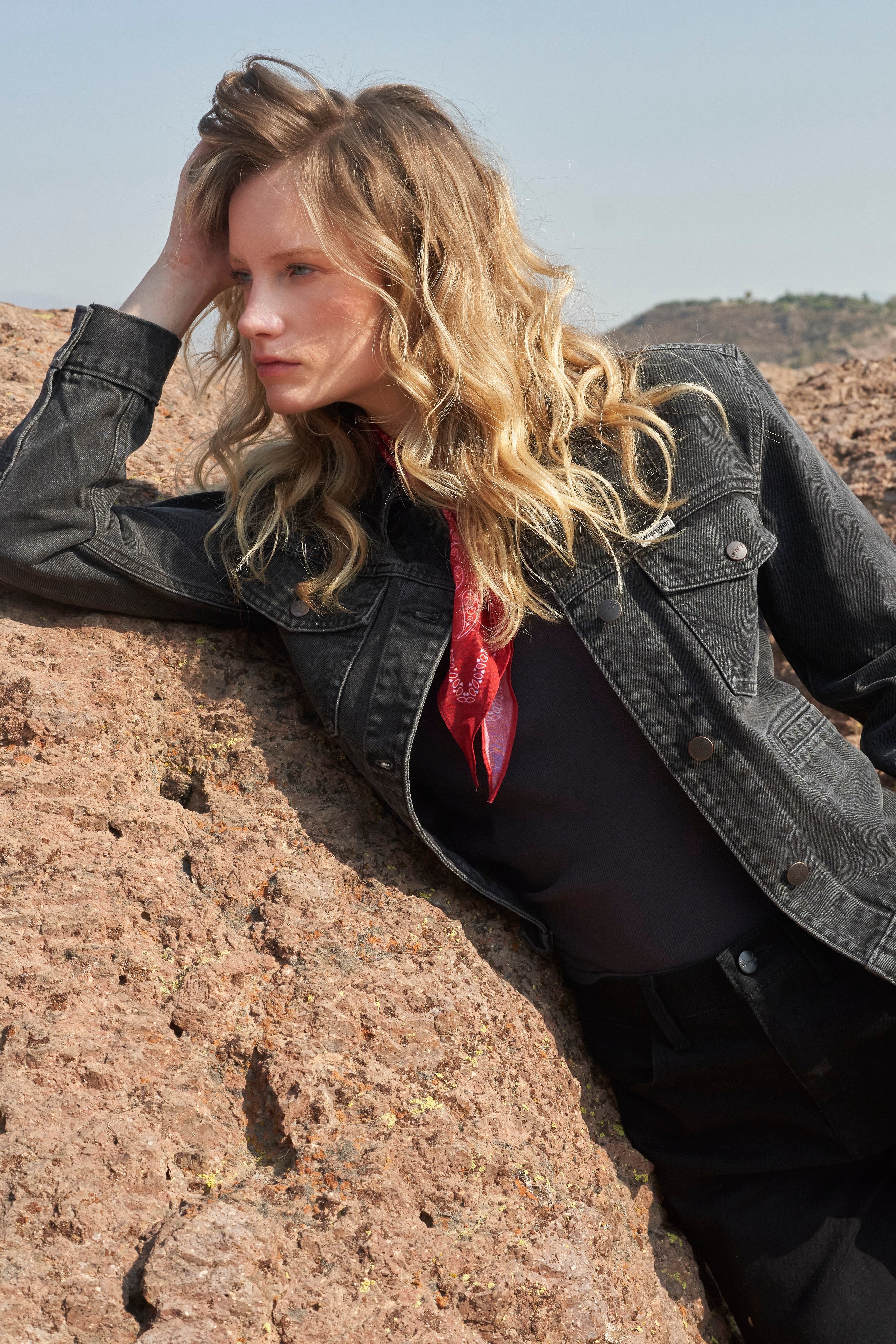 Chaqueta Mujer Heritage Denim Negro