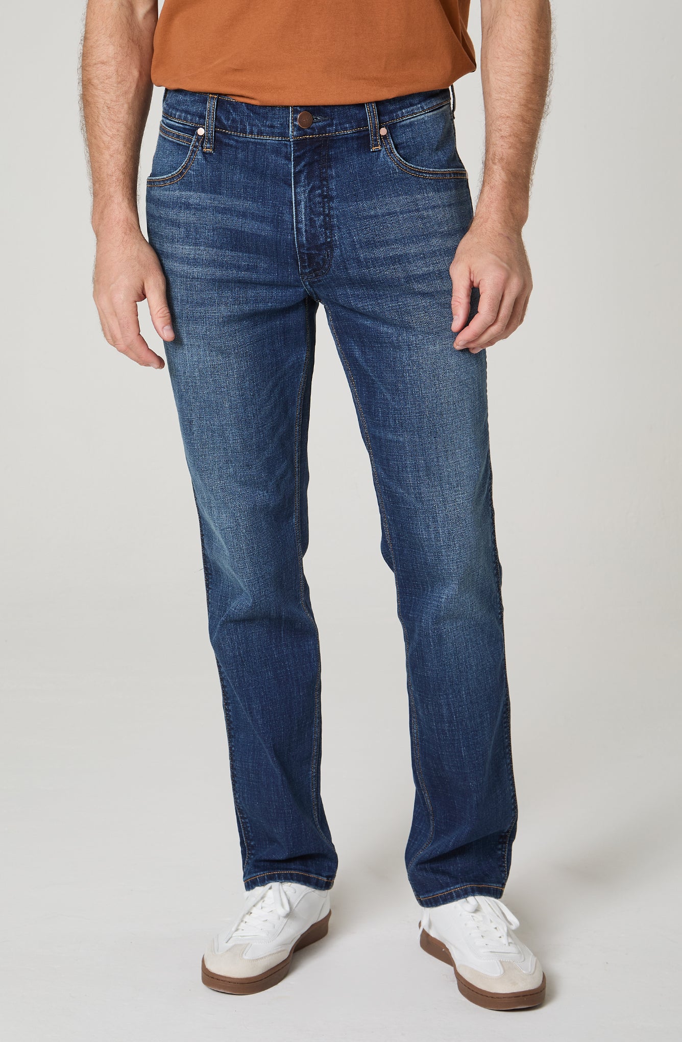 Jeans Hombre Greensboro Regular Straight Azul Medio