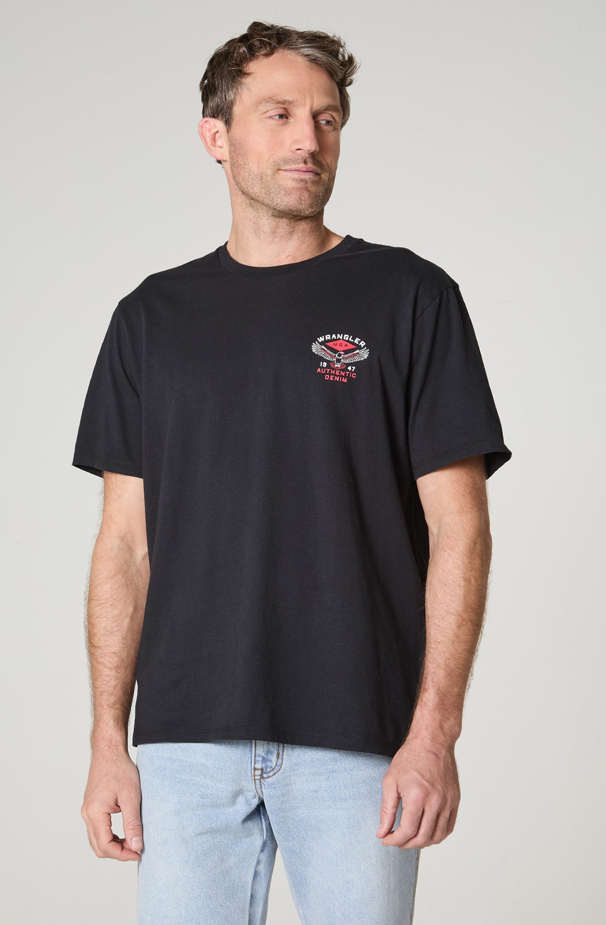 Polera Negra Manga Corta