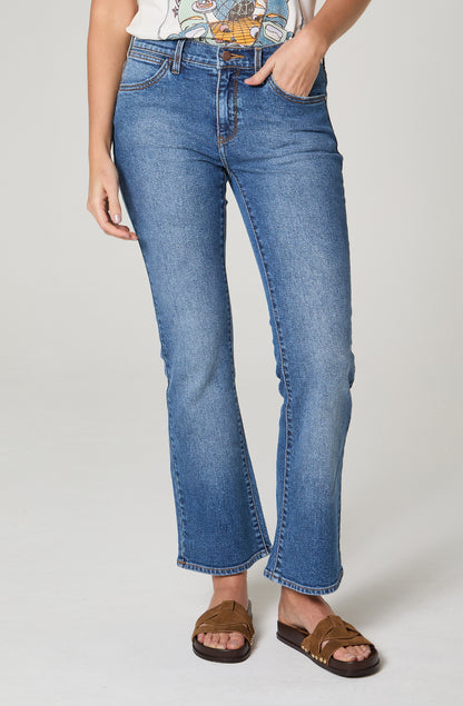 Jeans Mujer Boot Cut  Azul Medio