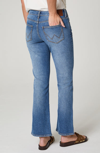 Jeans Mujer Boot Cut  Azul Medio