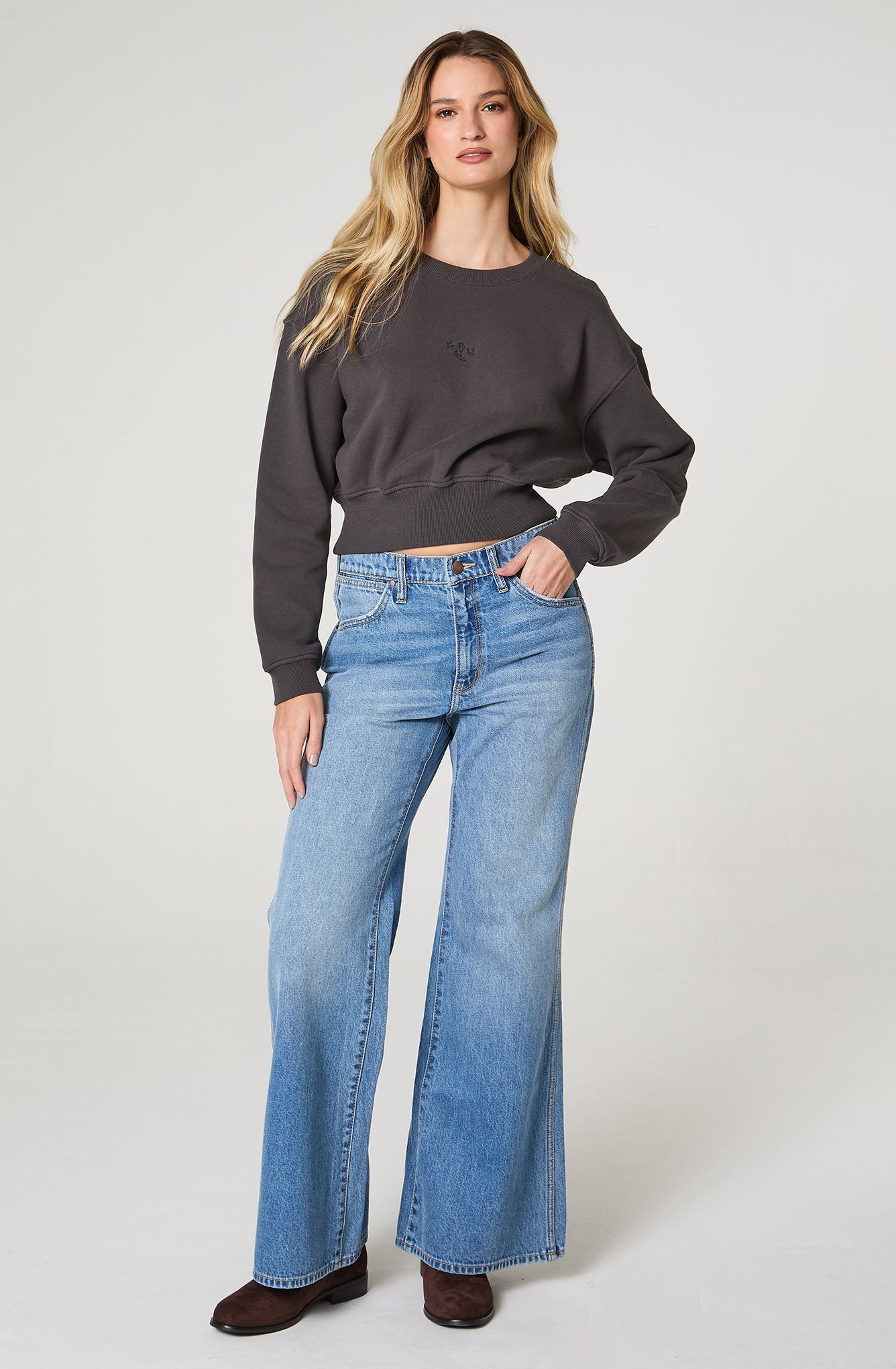 Jeans Mujer 70´Flare Azul Claro