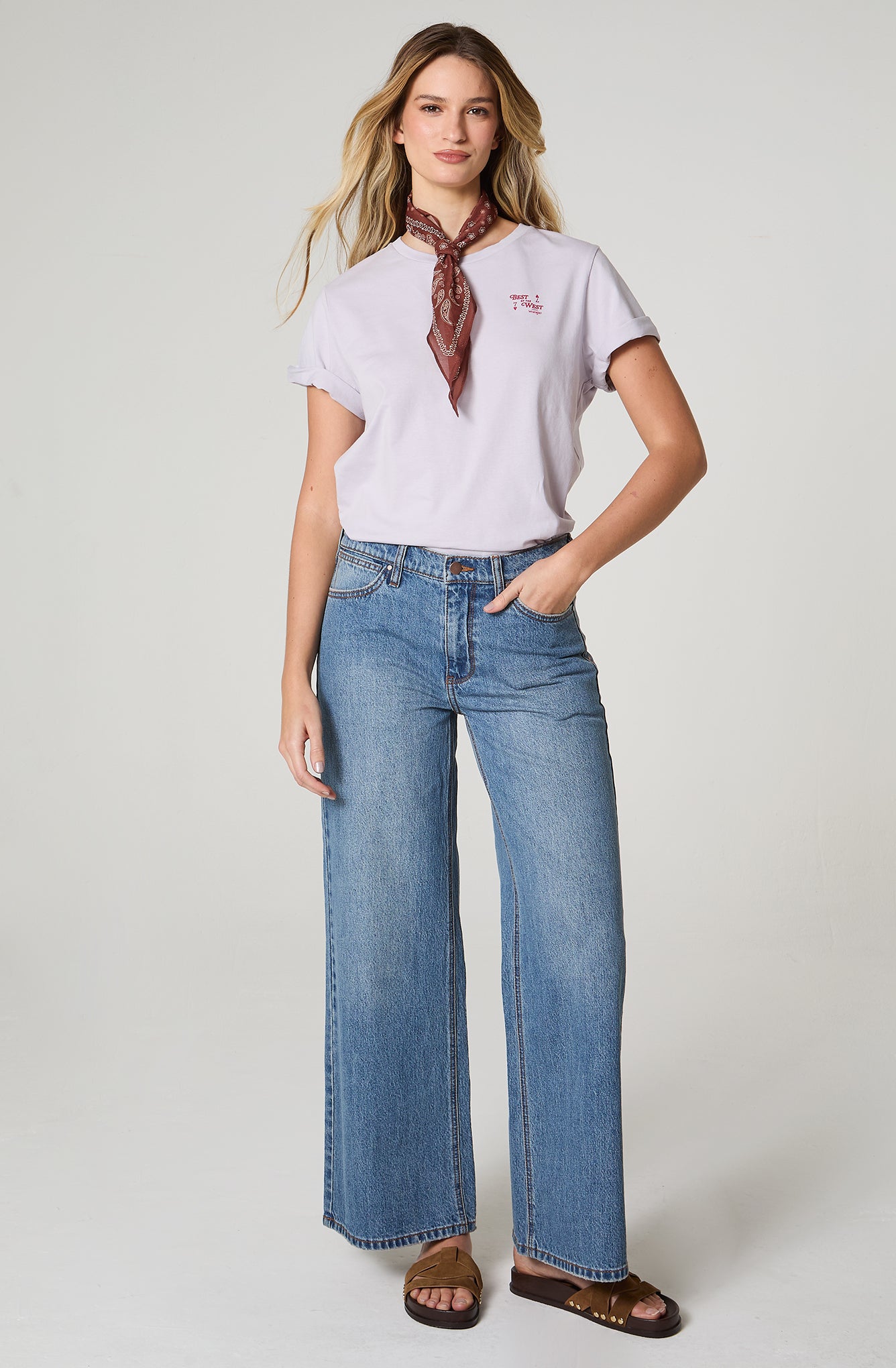 Jeans Mujer Baggy Baggy 100% Cotton Azul Medio