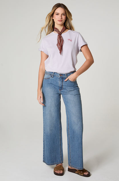 Jeans Mujer Baggy Baggy 100% Cotton Azul Medio