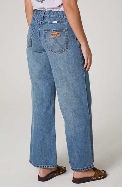 Jeans Mujer Baggy Baggy 100% Cotton Azul Medio