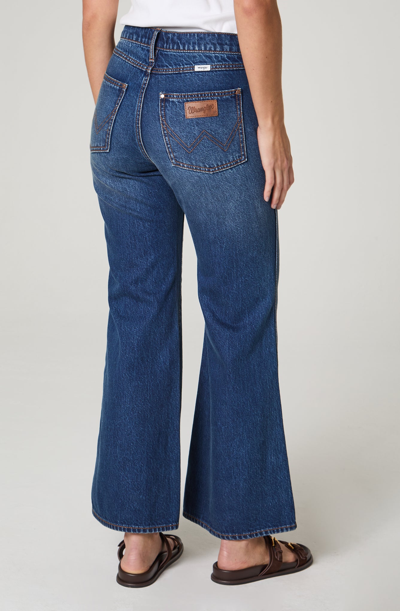 Jeans Mujer 70´Flare Flare 100% Cotton Azul Oscuro