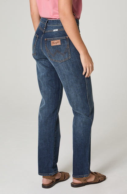 Jeans Mujer Sunset Regular Straight Azul