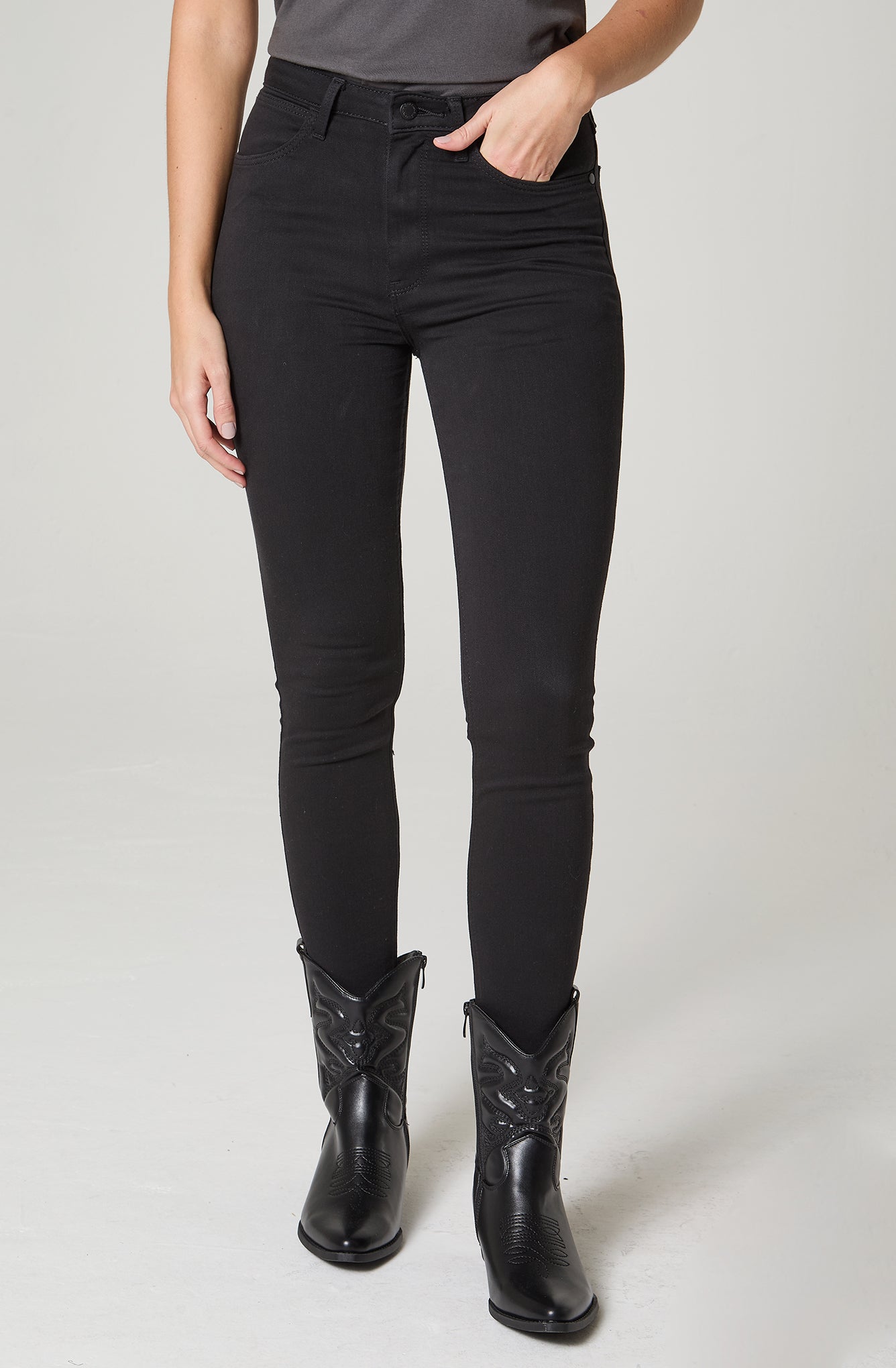 Jeans Mujer Skinny Fit Black 1